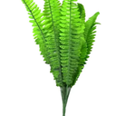 Artificial Green Plant Persian Fern Silk Fern Bush 22.8 Inch Faux Potted Plant for Home Office Decor | Maintenance Free Plastic Greenery for Living Room Bedroom Desk Shelf Wall Garden Display