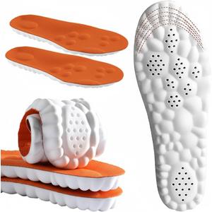 2026 New Steppers Insoles for Men Women, 4D Cloud Memory Foam Shoe Insoles Super Soft Anti-Fatigue, Arch Support for Pain Relief, Work Boot Insoles for Shock Absorbing Inserts (M10-10.5/W11-11.5)