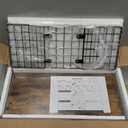 QEEIG Bathroom Shelves Over Toilet - Wall Mounted Floating Shelves Toilet Paper Storage Small Farmhouse Decor Shelf 16 inch Set of 3, Rustic Brown (019-BN3)