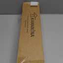 KAMANINA Curtain Rods for Windows 72 to 144 Inches (6-12ft) Long Heavy Duty Curtain Rod, 7/8 Inch Adjustable Decorative Drapery Rods with Netted Texture Finials, Bronze, Size: 32-144"