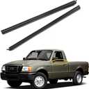 Window Trim Seal, Weather Strip Belt Set, Compatible with 1999-2011 Ford Ranger, Replaces# 6L5Z-1021452-AA, 6L5Z-1021453-AA, Exterior Lower Door Window Weather Stripping, Window Rubber Moulding (Pair)