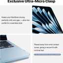 Soonjet Compatible with MacBook Air 13 inch Case M5 M4 M3 M2 2026 2025-2022, Release Model A3449 A3240 A3113 A2681, [True-Tone Color Match] Hard Shell Laptop Cover for MacBook Air 13.6 inch Sky Blue