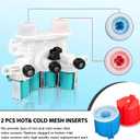 Upgraded W11165546 W11096267 Washer Water Inlet Valve for Maytag Whirlpool Washer Water Inlet Valve Washing Machine Parts Replaces W10758828 W10599423 W11165546VP 33090105 AP6284346 PS12348013