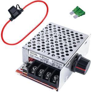 PWM DC Motor Speed Controller DC 7-70V 30A 12V 24V 36V 48V with 30 Amp Fuse