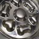 GLYVIAN Slow Feeder Dog Bowls, Stainless Steel with Non-Slip Rubber Base Metal Bowl, 4 Cups Large Capacity Slow Feed for Small, Medium, Large Breed Dogs