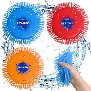 16 Pack Koiernr Splash Water Flying Discs, Kids Water Splash Toy, Beach Flying Disc Pool Toy, Soft Water Game Disc Outdoor Summer Beach Toys and Swimming Pool Toys for Kids and Adults