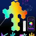 Hexagon LED Lights 20 Pack - RGB Wall Panels with Music Sync, Smart App & Remote Control, DIY Modular Hex Light for Gaming Room, Bedroom, Living Room, Wall Decor