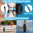 AWEMUFA Boat Fenders Easy to Install Bumper for Docking Ideal Fender for Pontoon, Bass, Jet Ski and Fishing Boats