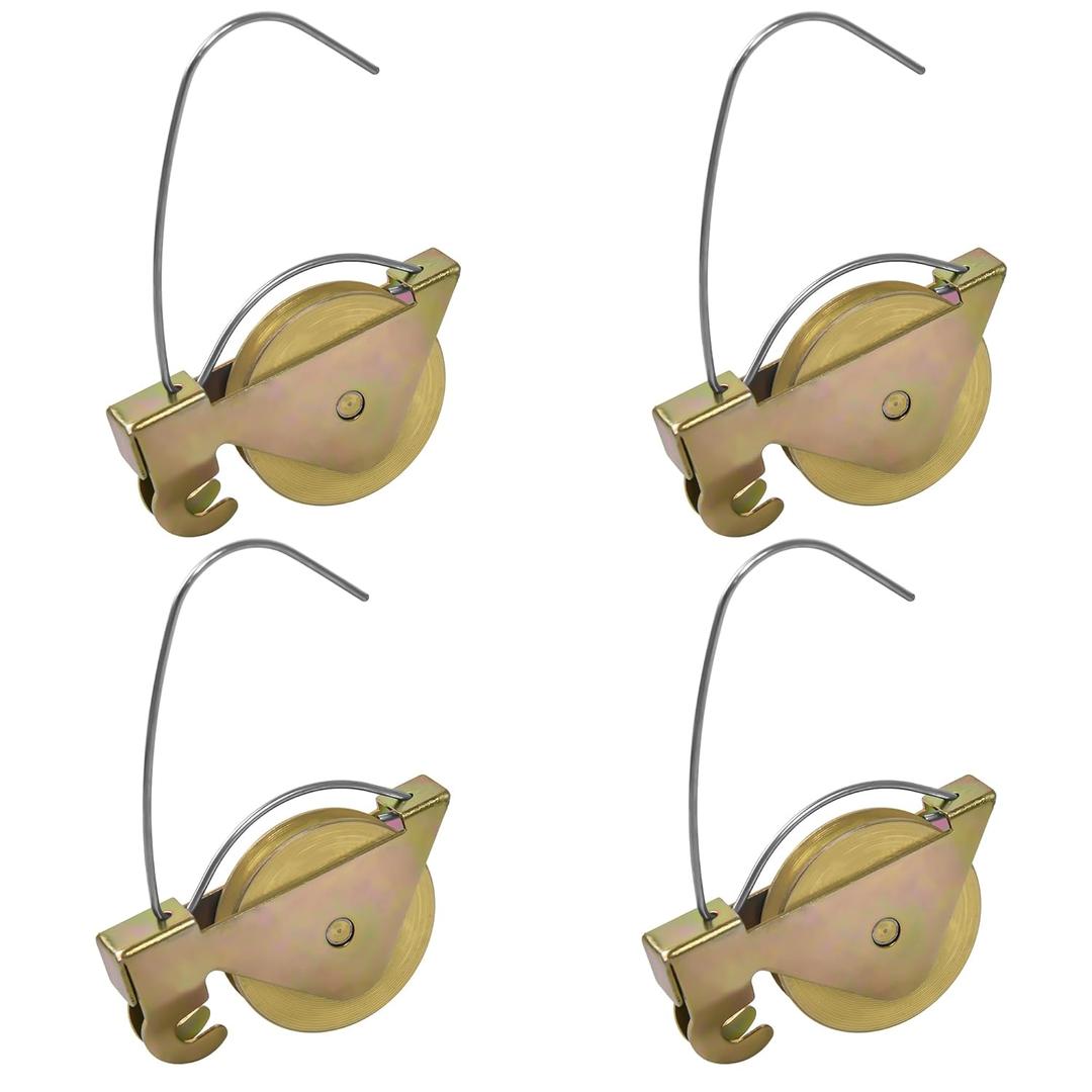 4-Pack Sliding Screen Door Rollers - Compatible with KDEX20 Series KD Screen Doors | Durable 1-1/4" Steel Ball Bearing Tension Wheels for Smooth Glide & Easy Replacement