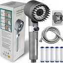 Ion Drops Filtered Showerhead with Hose - Handheld Shower Head for Enhanced Water Ionization
