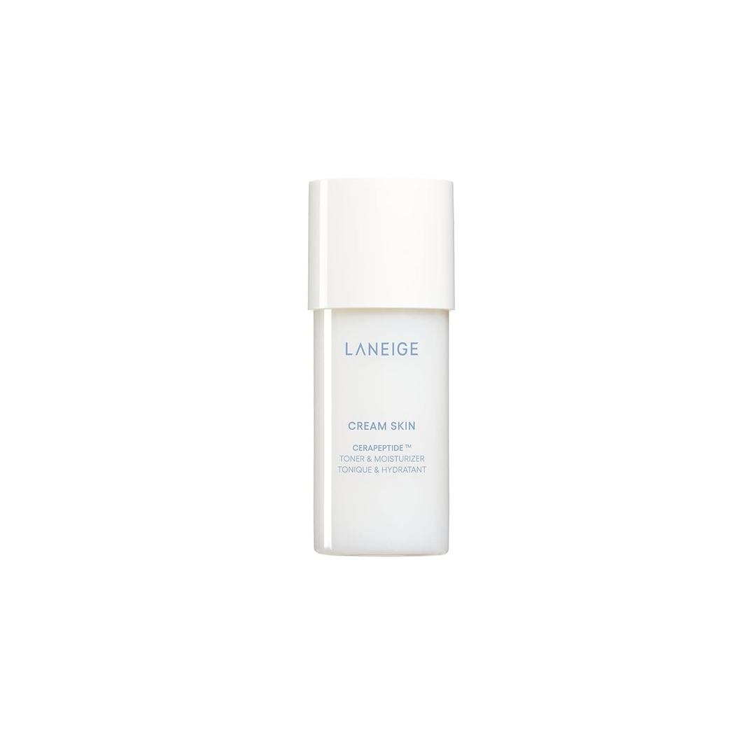 LANEIGE Cream Skin Toner & Moisturizer: Lightweight Refillable Korean Milky Toner with Ceramide & Peptide for Hydration, Firming, & Barrier Support