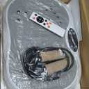 Vibration Plate Exercise Machine for Lymphatic Drainage, Whole Body Fitness Workout Equipment Stand Shake Board Sport Gym for Weight Loss Fat Burner for Women Men (White)