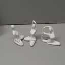 White Meditation Yoga Statues Set of 3, Resin Zen Yoga Figurines for Bookself, Home Decor, Gifts