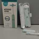 COSLUS Sonic Electric Toothbrush for Kids & Adults C40(DY-108Pro): 47000 VPM for Deep Cleaning with Travel Case - 5 Modes for Sensitive Teeth & Braces, Wireless Charging, 6 Brush Heads, Green (1PC)