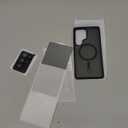 [4 in 1] Magnetic for Samsung Galaxy S25 Ultra Case, 2 Pics Privacy Screen Protectors and 1 Pic Camera Protector, Fit for MagSafe, Military Grade Shockproof Translucent Matte S25 Ultra Cover, Black