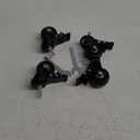 Stem Caster Wheels Heavy Duty 2 Inch, Threaded Stem Casters Set of 4, 5/16"-18x1 (Screw Diameter 5/16", Stem Length 1"), Safety Dual Locking Industrial Castors 600Lbs, Wheels for Cart, Furniture