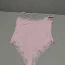 Navneet Women Sexy Lace Bodysuit Lace Trim High Cut Thong Spaghetti Strap Cami Bodysuit Going Out Tank Tops Body Suit Size L