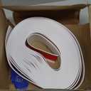 FONUNO Vinyl Wall Base Baseboard Molding Trim 4" Flexible Self Adhesive Rubber Wall Base Moulding Trim Peel and Stick Design, 4 Inch x 100 Feet, White