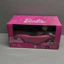Barbie Playset with Sparkly Pink 2-Seater Toy Convertible Car Featuring Glam Details & Fashion Doll in Sundress & Sunglasses (One Size)