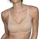 Vanity Fair Women's Beyond Comfort Wireless Bra, Convertible Straps & Flexible Fit, Simple Sizing (Breathable Cups - Neutral), XL
