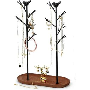 Branch Jewelry Rack Tree Tower Rack Hanging Organizer for Ring Earrings Necklace Bracelet,Suitable for living rooms, bathrooms,offices,etc.