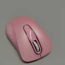 memzuoix 2.4G Wireless Mouse, 1400 DPI Mobile Optical Cordless Mouse with USB Receiver, Portable Computer Mice for Laptop, PC, Desktop, MacBook, 5 Buttons (Pink)