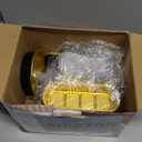 EgticHome Mini Loaf Pans with Lids and Spoons (100 Pack, Black-gold, 6.8oz) Rectangular Aluminum Foil Baking Pans