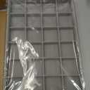 Large Velvet Jewelry Tray 2 Pack Stackable Jewelry Display Drawer Inserts Trays Organizer for Earring Bracelet Necklace Ring (Gray, 24 Grids)