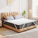 Czpalo 4 Inch Gel Memory Foam Mattress Topper Full, Cooling Mattress Topper with Removable & Washable Bamboo Cover, CertiPUR-US Certified