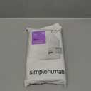 simplehuman Code G Custom Fit Drawstring Trash Bags in Dispenser Packs, 30 Liter / 8 Gallon, White  20 Liners