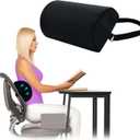 AOSSA BBL Pillow Back Support, Brazilian Butt Lift After Surgery, BBL Chair Lumbar Pillow for Sitting, Driving, Toilet Seat Cushion, BBL Essentials for Women Recovery (Back Support Only) Black