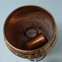 Pure Copper Plain Mate drinkware water dispenser Storage Water Tank, Pot ayurveda health healing Water Tank with Tap and set of 2 Copper hammered mug 1Glass, water container tank with 5 Ltr Capacity
