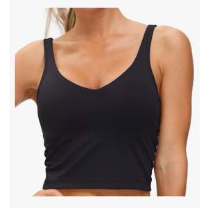 THE GYM PEOPLE Womens' Sports Bra Longline Wirefree Padded with Medium Support 2XL