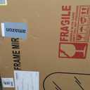 FICTOR Bathroom Vanity Mirror for Wall,40x30 Large Arched Metal Framed Bathroom Mirror for Over Sink,Entryway, Living Room & Bedroom(Black)