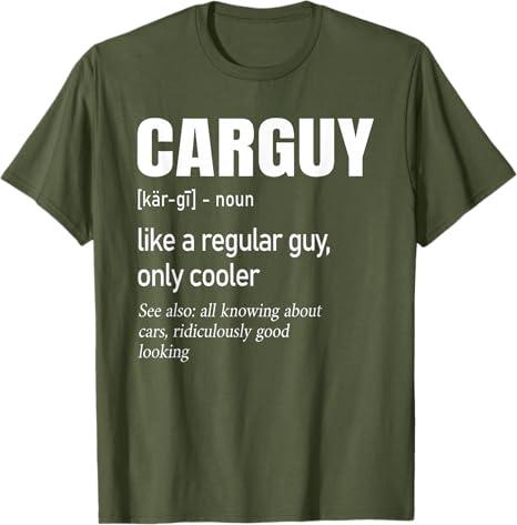 Car Guy Definition | Mechanic & Auto Racing | Mens T-Shirt Small