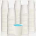 tchrules 1000pcs Bathroom Paper Cups, Disposable Mouthwash Cups Mini Paper Cups for Home, Office, School, Hotel & Travel(1000, 3 oz)