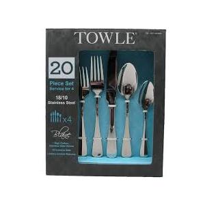 Towle Blaine 18/10 Stainless Steel 20-Piece Flatware Set