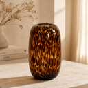 Amber Glass Vase, Tortoise Shell Vase, Leopard Vase, 9 Styles