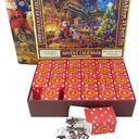 The Jigsaw Puzzle Advent Calendar Christmas Old Man Festive Fireplace 24 Parts