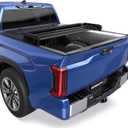 Soft Tri Truck Bed Tonneau Cover Compatible for 2024 2025 Toyota Tacoma 5ft (incl Utility Track System w/LED Light Strip)