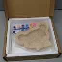 Wooden Piggy Bank for Kid, DIY Night Light Personalized Money Bank for Boy, Girls, Unbreakable Saving Box with Paintbrush and 12 Paints, Coin Jar Gifts for Kid Birthday&Decor (Carriage)