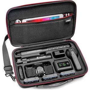 SYMIK S320-X Carrying Case for Insta360 X5 X4 Air, Anti-water Splash, Anti-shock Compact Travel Bag with Shoulder Strap, Handy Handle, Protective Storage Nylon Case for Insta 360 X5 X4 Air Accessories