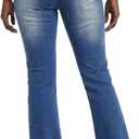 Zylioo Tall Jeans for Women 31"/33" Inseam Long Stretch Denim Pants Straight Leg Mid Rise Classic Fit for Tall Ladies (Small Extra Tall, Classic Blue-flare)