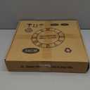 Maxstar Wall Clock for Living Room, Metal & Wood Silent Rustic Farmhouse with Arabic Numeral, Battery Operated Wall Clocks Decorative for Bedroom Office Home Decor 13inch Black