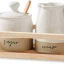 MUD PIE STONEWARE CREAM AND SUGAR