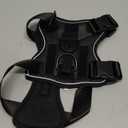 WINGOIN Black Tactical Dog Harness for Medium Dogs, Heavy Duty No Pull Dog Harness with Handle, Adjustable Reflective Military K9 Pet Vest for Pitbull, Female, Male, Walking, Training, Hunting (M) (M: 30-50 lbs (Chest:24-28",Neck:17-19"))