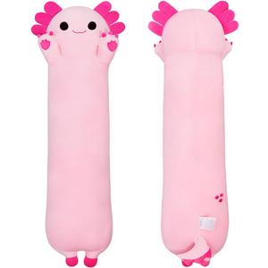 Plush Axolotl Toy Stuffed Animal Axolotl Toy Pillow Body Pillow Gift for Kids and Girls (Pink,70cm/27.5in)