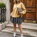 Sneakers for Women Comfortable Business Casual Tennis Shoes Lightweight Slip on Footwear Women's Fashion Retro Sneakers (9, Black)