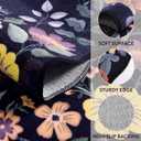 Lahome Floral Entryway Rug, 2X3 Washable Kitchen Rug Non-Slip, Ultra-Thin Soft Door Mat Indoor Entrance Stain Resistant Boho Small Throw Carpet for Bathroom Bedroom Flore (2x3ft,Purple)