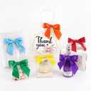 AIMUDI Rainbow Bows 4.5" Satin Bows with Twist Ties 6 Colors Bow for Gift Wrapping Crafts Treat Bags Baskets Cake Pop Premade Bow for Baby Shower Birthday Party Spring Decoration, 60 PCs